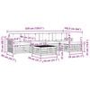 vidaXL Set vanjskih sofa s jastukom 6 pcs Prirodna i svijetlo siva