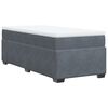 vidaXL Box spring krevet s madracem tamnosivi 90x200 cm bar&scaron;unasti