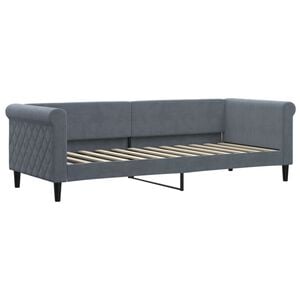 vidaXL Dnevni krevet tamnosivi 80 x 200 cm bar&scaron;unasti