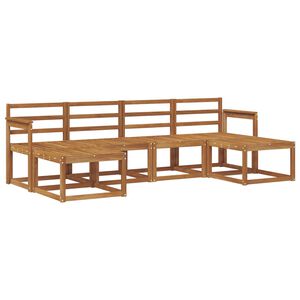 vidaXL Set vanjskih sofa 6 pcs Prirodna Čvrsto drvo akacije