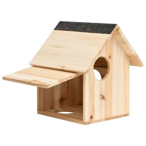 vidaXL Kućica za vjeverice od masivne jelovine 26 x 25 x 29 cm
