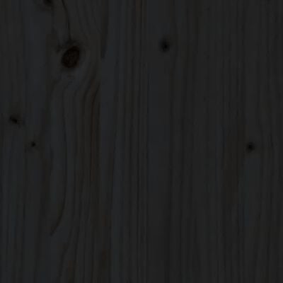vidaXL Komoda crna 230 x 35 x 80 cm od masivne borovine