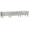 vidaXL TV ormar 147 x 34,5 x 30 cm Betonska siva Konstruirano drvo