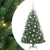 vidaXL Umjetno božićno drvce s nogom Zelena 120 cm PVC i metal
