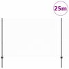 vidaXL Ograda s postovima Siva 1,6 x 25 m Čelik i PVC