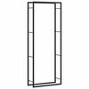 vidaXL Stalak za drva za ogrjev mat crni 80x28x222 cm čelik