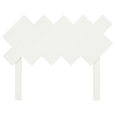 vidaXL Uzglavlje za krevet Bijela 104x3x80,5 cm od masivne borovine