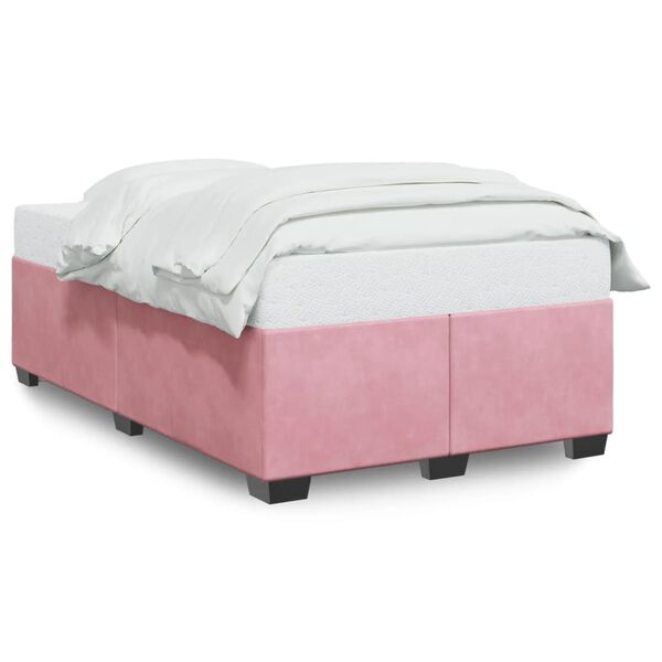 vidaXL Okvir kreveta bez madraca ružičasti 120x190 cm bar&scaron;unasti