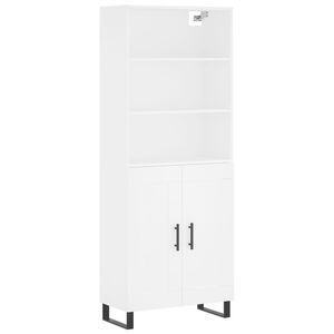 vidaXL Visoka komoda bijela 69,5x34x180 cm konstruirano drvo