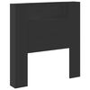 vidaXL Uzglavlje Crna 100 x 16,5 x 103,5 cm Konstruirano drvo