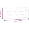 vidaXL Jastuk za uzglavlje Hvar krem 120 cm od tkanine