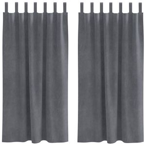 vidaXL Zavjese za zamračivanje 2 kom. Svjetlosiva 140 x 175 cm Bar&scaron;un