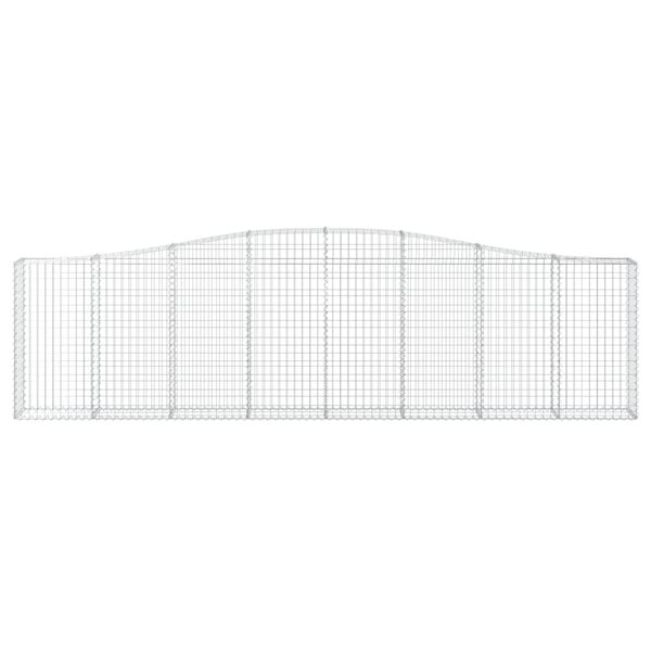 vidaXL Lučne gabionske košare 5 kom 400x30x100/120cm pocinčano željezo