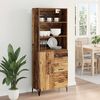 vidaXL Highboard Staro drvo 69,5 x 34 x 180 cm Konstruirano drvo