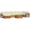 vidaXL Set vanjskih sofa 8 kom. Prirodna i krem