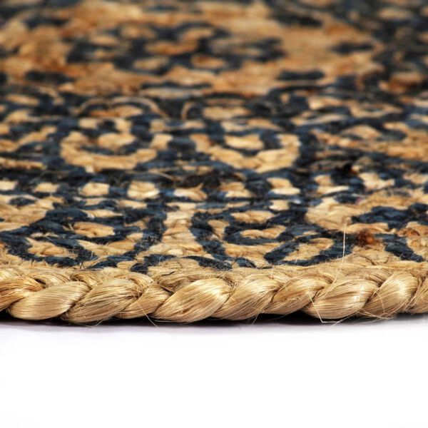 vidaXL Podmetači 4 kom tamnoplavi 38 cm okrugli od jute