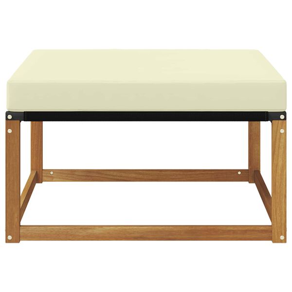 vidaXL Vanjski otoman Čvrsto drvo akacije Prirodna