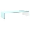 vidaXL Stalak za TV/monitor stakleni zeleni 60 x 25 x 11 cm