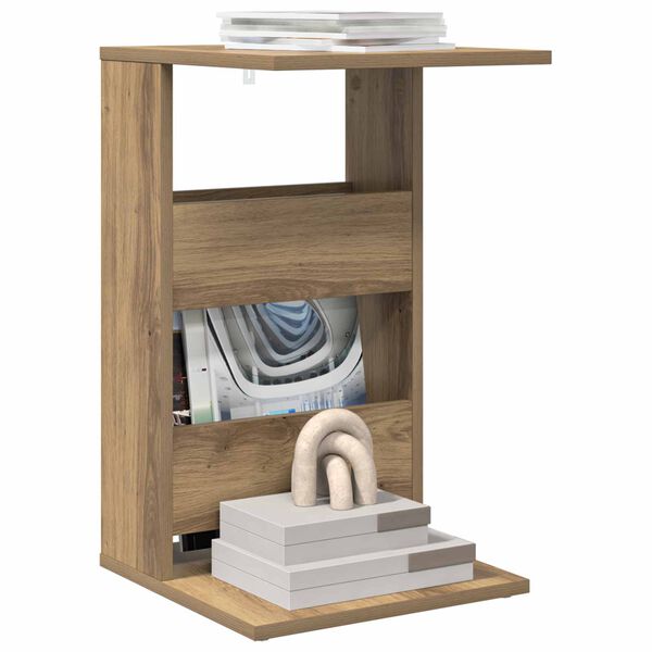 vidaXL Bocni stol Umjetnički hrast 40 x 35 x 60,5 cm Konstruirano drvo