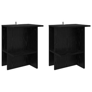 vidaXL Kava Stol 2 kom. Crni hrast 40 x 30 x 49 cm Konstruirano drvo