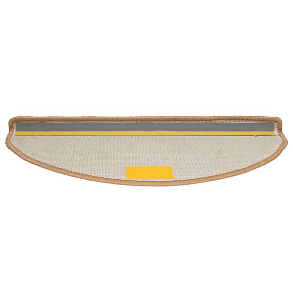 vidaXL Prostirke za stepenice 30 kom 65x21x4 cm bež poluokrugle velike
