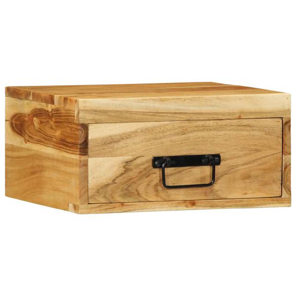 vidaXL Zidni noćni ormarići 2 kom Puno drvo bagrem