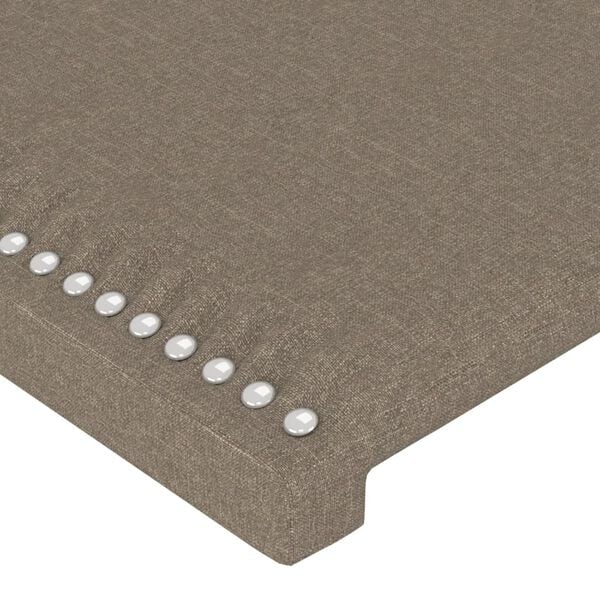 vidaXL Uzglavlje boje taupe 180x5x118/128 cm tkanina