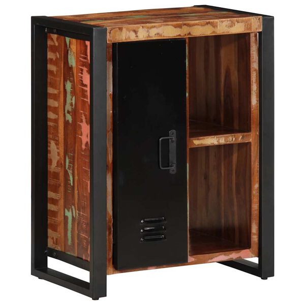 vidaXL Komoda Višebojna 55x35x70 cm Puno Obrađeno Drvo