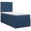 vidaXL Boxspring krevet s madracem Plava 90 x 190 cm Tkanina