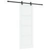 vidaXL Klizna vrata ORKDAL 83 x 232 cm Masivna borovina Bijela