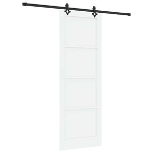 vidaXL Klizna vrata ORKDAL 83 x 232 cm Masivna borovina Bijela