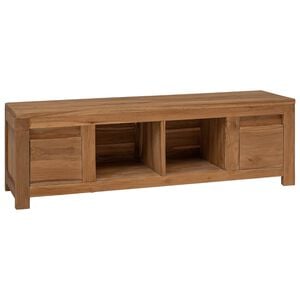 vidaXL TV ormar 110 x 30 x 35 cm Prirodna Čvrsto teak drvo