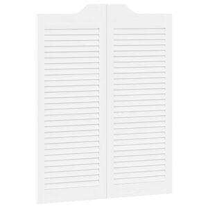 vidaXL Vrata na rasklapanje 100 x 40 cm Masivna borovina Bijela