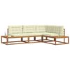 vidaXL Set vanjskih sofa 4 Komad Prirodna i krem