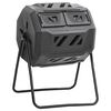 vidaXL Vrtna posuda za kompost crna 73 x 64 x 95 cm 160 L