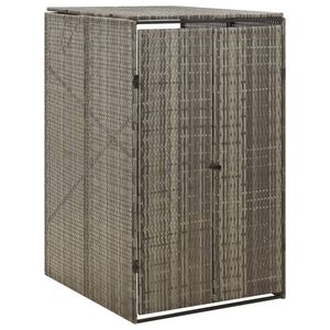 vidaXL Spremi&scaron;te za kantu za smeće sivo 70 x 80 x 117 cm od poliratana