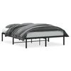 vidaXL Metalni okvir za krevet crni 140x200 cm