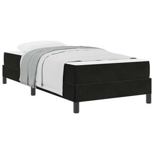 vidaXL Krevet s opruga kutije s madracem Crna 80 x 200 cm tkanina
