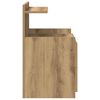 vidaXL Noćni ormarić s 2 ladice Artisan hrast 40x36,5x62 cm
