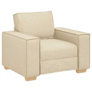 vidaXL Sofa fotelja krem 100x78x84 cm tkanina