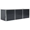 vidaXL Povi&scaron;ena vrtna gredica antracit 240x80x77 cm pocinčani čelik