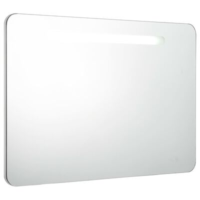 vidaXL LED kupaonski ormarić s ogledalom 80 x 9,5 x 55 cm