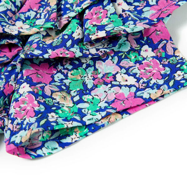 Dječja haljina s volanima na rukavima kobaltnoplava 92