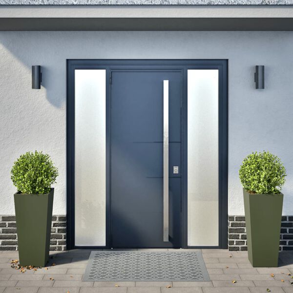 vidaXL Vrtne sadilice 2 kom maslinastozelene 35x35x75 cm čelične