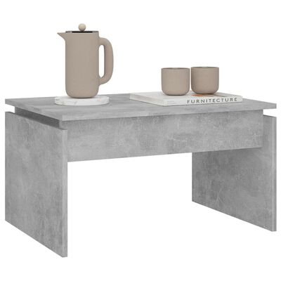 vidaXL Stolić za kavu siva boja betona 68 x 50 x 38 cm od iverice
