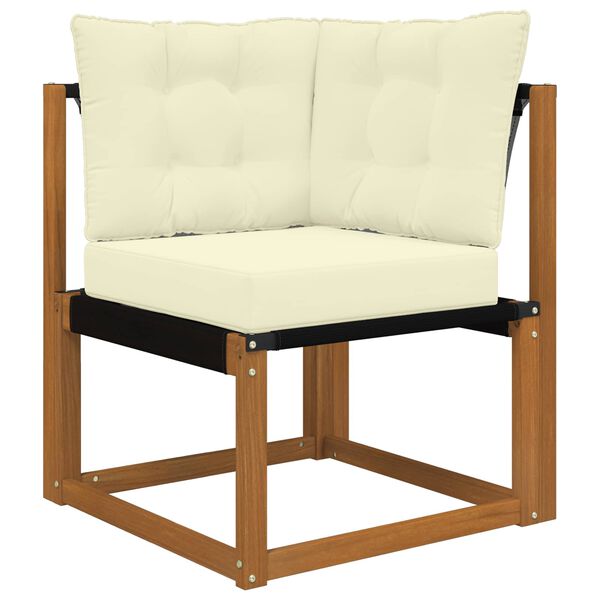 vidaXL Jastuk za vanjsku sofU 3 pcs Krema Poliester