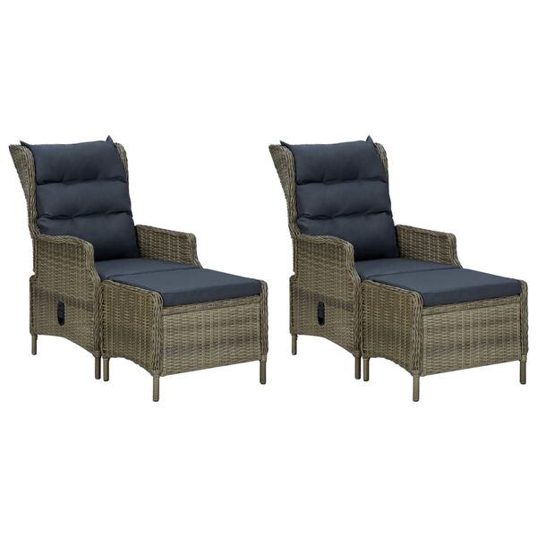 vidaXL 7-dijelni vrtni blagovaonski set smeđi