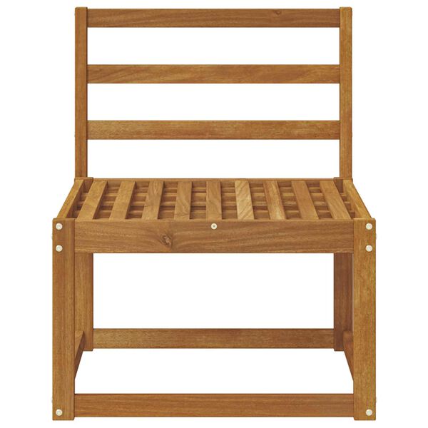 vidaXL Srednja sofa za van Čvrsto drvo akacije Prirodna