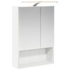 vidaXL Kupaonski ormar s ogledalom Bijelo 50 x 14,5 x 70 cm