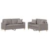 vidaXL 2-dijelni set sofa s jastucima smeđesivi od tkanine